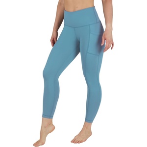 image:image90 Degree By Reflex Tummy Control Leggings High Waisted Squat Proof Ankle Workout Running Yoga PantBlue Heaven