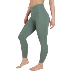 image:image90 Degree By Reflex Womens High Waist Ankle Length LeggingsBay Leaf
