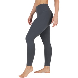 image:image90 Degree By Reflex Womens High Waist Ankle Length LeggingsIron Gate