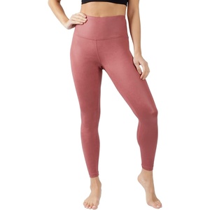 image:image90 Degree By Reflex Womens High Waist Squat Proof Ankle Length Printed LeggingsCracked Terracotta