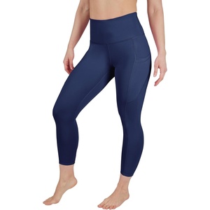 image:image90 Degree By Reflex Womens High Waisted Capri Legging Side Pocket Squat Proof Gym Workout Yoga PantTwlight