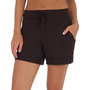 image:image90 Degree By Reflex Womens Soft Sweat Shorts High Waisted Drawstring Lounge Shorts with PocketsHeather Chocolate Mousse