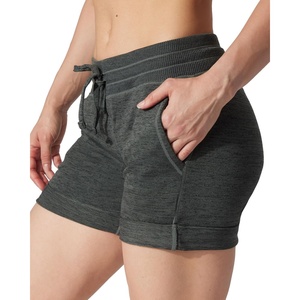 image:image90 Degree By Reflex Womens Soft Sweat Shorts High Waisted Drawstring Lounge Shorts with PocketsHeather Olive