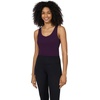 image:image90 Degree By Reflex 2 Pack Workout Tank Performance Medium Support Longline Top with Builtin BraPotent PurpleBlack 2 Pack