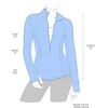 image:image90 Degree By Reflex Full Zip Running Track Jacket Lightweight Athletic Slim Fit Jacket with ThumbholesWhite