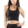image:image90 Degree By Reflex Long Line Sports Bra Racerback Workout Medium Impact Yoga TopBlack
