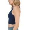 image:image90 Degree By Reflex Long Line Sports Bra Racerback Workout Medium Impact Yoga TopDark Navy