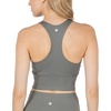 image:image90 Degree By Reflex Long Line Sports Bra Racerback Workout Medium Impact Yoga TopMulled Basil