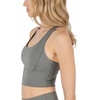 image:image90 Degree By Reflex Long Line Sports Bra Racerback Workout Medium Impact Yoga TopMulled Basil