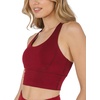image:image90 Degree By Reflex Long Line Sports Bra Racerback Workout Medium Impact Yoga TopRhubarb