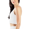 image:image90 Degree By Reflex Long Line Sports Bra Racerback Workout Medium Impact Yoga TopWhite