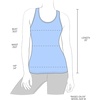 image:image90 Degree By Reflex  Power Flex Racerback Tank TopHeather Silver Grey