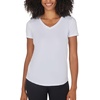 image:image90 Degree By Reflex Short Sleeve Top VNeck Soft Gym Shirt for Women  2 PackHeather EventideWhite