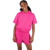 image:image90 Degree By Reflex Girls 2 Piece Set Softlite Short Sleeve Hoodie  Softlite Road Trip ShortRaspberry Sorbet