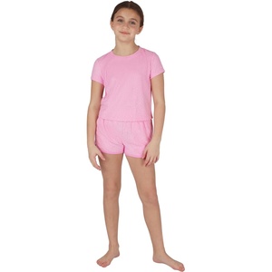 image:image90 Degree By Reflex Girls 2 Piece Set Towel Terry Sunnywear Cropped Short Sleeve Shirt  Towel Terry Dolphin Short