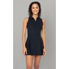 image:image90 Degree By Reflex Racerback Charm Pleated Tennis Dress with CollarBlack