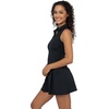 image:image90 Degree By Reflex Racerback Charm Pleated Tennis Dress with CollarBlack