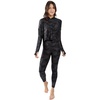 image:imageYogalicious High Waist Squat Proof Soft Printed Leggings for WomenBlack Camo Elastic Free