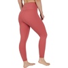 image:imageYogalicious High Waist Squat Proof Soft Printed Leggings for WomenMarsala