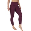 image:imageYogalicious High Waist Squat Proof Soft Printed Leggings for WomenMauve Wine