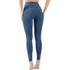 image:imageYogalicious High Waist Squat Proof Soft Printed Leggings for WomenOcean Indigo