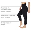 image:imageYogalicious High Waist Squat Proof Yoga Capri Leggings with Side Pockets for WomenBlack Lux Super High Waist With Pocket