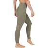 image:imageYogalicious High Waist Ultra Soft 78 Ankle Length Leggings with Pockets for WomenDeep Lichen Green Nude Tech