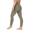 image:imageYogalicious High Waist Ultra Soft 78 Ankle Length Leggings with Pockets for WomenDeep Lichen Green Nude Tech