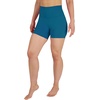 image:imageYogalicious Womens 5 7 High Waisted Biker Shorts Squat Proof Workout Yoga Short 2 Pack  Deep LagoonBlack 5 Elastic Free  XL