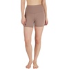 image:imageYogalicious Womens 5 7 High Waisted Biker Shorts Squat Proof Workout Yoga Short 2 PackLeaflesstreeBlack 5