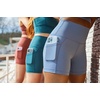 image:imageYogalicious Womens High Waisted Biker Shorts Workout Running Spandex Yoga Shorts 35 5 7 9Faded Denim 5
