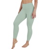 image:imageYogalicious Womens High Waisted Yoga Legging Elastic Free Squat Proof Ankle Length Lux Workout PantMarine Green