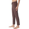 image:imageYogalicious Womens Straight Leg Pant High Waisted Yoga Workout PantsClassic Brown