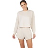 image:imageYogalicious Crew Pullover Sweatshirt and Drawstring Sweat Short Oversized Lounge Set