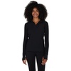 image:imageYogalicious Half Zip Lightweight Workout Long Sleeve Athletic Jacket with Front Pockets and ThumbholesClassic Black