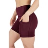 image:imageYogalicious Womens High Waisted Biker Shorts Workout Running Spandex Yoga Shorts 35 5 7 9Windsor Wine 5