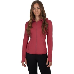image:imageYogalicious FullZip Lightweight Hooded Running Workout Yoga Lux Jacket with PocketsEarth Red