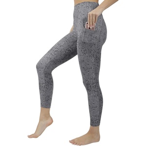 image:imageYogalicious High Waist Ultra Soft 78 Ankle Length Leggings with Pockets for WomenBlack Nude Tech Elastic Free W Pocket