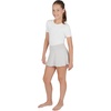 image:image90 Degree By Reflex Girls Skort Summer Crossover Flowy High Waist Tennis Athletic Skirt with Inner ShortShadow RockBlack