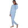 image:imageYogalicious Girls 2 Piece Set Hoodie Brushed Side Cinched Top amp Drawstring Jogger with Pockets OutfitHeather Forever Blue