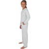 image:imageYogalicious Girls 2 Piece Terry Brushed Cinched Hem Pullover and Terry Brushed Straight Leg Pant SetHeather Grey