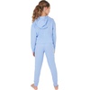 image:imageYogalicious Girls Sweatsuit 2 Piece Brushed Pullover Hoodie and Jogger Outfit SetBlue Heron