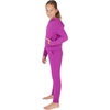 image:imageYogalicious Girls Sweatsuit 2 Piece Brushed Pullover Hoodie and Jogger Outfit SetPurple Wine