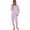 image:imageYogalicious Girls 2 Piece Set Hoodie Brushed Side Cinched Top amp Drawstring Jogger with Pockets OutfitHeather Fair Orchid