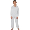 image:imageYogalicious Girls 2 Piece Terry Brushed Cinched Hem Pullover and Terry Brushed Straight Leg Pant SetHeather Grey