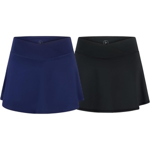 image:image90 Degree By Reflex Girls Skort Summer Crossover Flowy High Waist Tennis Athletic Skirt with Inner ShortNaval BlueBlack
