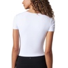 image:image90 Degree By Reflex 2 Pack Contour Short Sleeve Shirt Crew Neck TeeGrisailleWhite Cropped