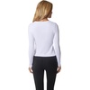 image:image90 Degree By Reflex Womens 3 Pack Ribbed Seamless Crew Neck Scoop Neck and Sqaure Neck Long Sleeve TopHtrgreyWhiteBlack