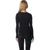 image:image90 Degree By Reflex Womens 3 Pack Ribbed Seamless Crew Neck Scoop Neck and Sqaure Neck Long Sleeve TopHtrgreyWhiteBlack