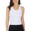 image:image90 Degree By Reflex Womens Seamless Tank Ribbed Fitted Racerback WaistLength Top 3 PackSheer LilacCyclamenWhite